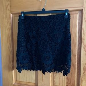 Forever21 black lace skirt